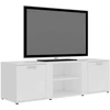 TV staliukas Televizoriaus spintelė, balta, 120x34x37cm, apdirbta mediena