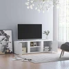 TV staliukas Televizoriaus spintelė, balta, 120x34x37cm, apdirbta mediena