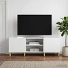 TV staliukas Televizoriaus spintelė Balta 150 x 31 x 50 cm Apdirbta mediena