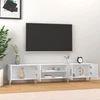 TV staliukas Televizoriaus spintelė, balta, 180x31,5x40cm, mediena, blizgi