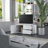 TV staliukas Televizoriaus spintelė, balta, 80x34x36cm, apdirbta mediena