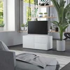 TV staliukas Televizoriaus spintelė, balta, 80x34x36cm, apdirbta mediena