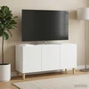 TV staliukas Televizoriaus spintelė Balta 99 x 34,5 x 50 cm Apdirbta mediena