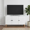 TV staliukas Televizoriaus spintelė Balta 99 x 34,5 x 50 cm Apdirbta mediena