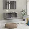 TV staliukas Televizoriaus spintelė, betono, 80x30x30cm, apdirbta mediena