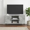 TV staliukas Televizoriaus spintelė Betono pilka 102 x 34,5 x 50 cm