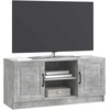 TV staliukas Televizoriaus spintelė Betono pilka 102 x 34,5 x 47 cm