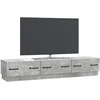 TV staliukas Televizoriaus spintelė Betono pilka 147 x 34,5 x 27 cm