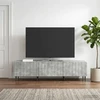 TV staliukas Televizoriaus spintelė Betono pilka 147 x 34,5 x 32 cm