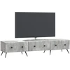 TV staliukas Televizoriaus spintelė Betono pilka 147 x 34,5 x 30 cm