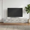 TV staliukas Televizoriaus spintelė Betono pilka 147 x 34,5 x 27 cm