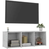 TV staliukas Televizoriaus spintelė, betono pilkos spalvos, 107x35x37cm, MDP