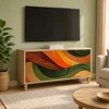 TV staliukas Televizoriaus spintelė BONN 102 x 33 x 50 cm Sonoma ąžuolo