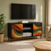 TV staliukas Televizoriaus spintelė BONN 102 x 33 x 51 cm Juodojo ąžuolo