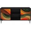 TV staliukas Televizoriaus spintelė BONN 102 x 33 x 51 cm Juodojo ąžuolo