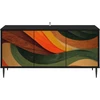 TV staliukas Televizoriaus spintelė BONN 102 x 33 x 51 cm Juodojo ąžuolo