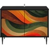 TV staliukas Televizoriaus spintelė BONN 69 x 33 x 50,5 cm Juodojo ąžuolo