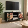 TV staliukas Televizoriaus spintelė BORNE 102 x 33 x 51 cm Juodojo ąžuolo