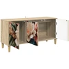 TV staliukas Televizoriaus spintelė BORNE 102 x 33 x 50 cm Sonoma ąžuolo