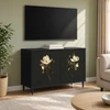 TV staliukas Televizoriaus spintelė BREMEN 69 x 33 x 50,5 cm Juodojo ąžuolo