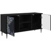 TV staliukas Televizoriaus spintelė DOKKUM 102 x 33 x 51 cm Juodojo ąžuolo