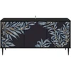 TV staliukas Televizoriaus spintelė DOKKUM 102 x 33 x 51 cm Juodojo ąžuolo