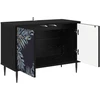 TV staliukas Televizoriaus spintelė DOKKUM 69 x 33 x 50,5 cm Juodojo ąžuolo