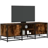 TV staliukas Televizoriaus spintelė, dūminė, 120x35x41cm, mediena ir metalas