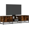 TV staliukas Televizoriaus spintelė, dūminė, 160x35x41cm, mediena ir metalas