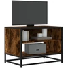 TV staliukas Televizoriaus spintelė, dūminė, 61x40x46cm, mediena ir metalas