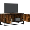 TV staliukas Televizoriaus spintelė, dūminė, 80x34,5x40cm, mediena/metalas