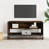 TV staliukas Televizoriaus spintelė, dūminė, 91x40x46cm, mediena ir metalas