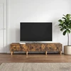 TV staliukas Televizoriaus spintelė Dūminio ąžuolo 147 x 34,5 x 30 cm