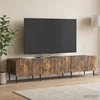 TV staliukas Televizoriaus spintelė Dūminio ąžuolo 147 x 34,5 x 32 cm