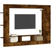 TV staliukas Televizoriaus spintelė, dūminio ąžuolo, 152x22x113cm, mediena