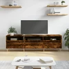 TV staliukas Televizoriaus spintelė, dūminio ąžuolo, 150x30x44,5cm, mediena
