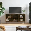 TV staliukas Televizoriaus spintelė, dūminio ąžuolo, 103,5x30x50cm, mediena