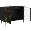 TV staliukas Televizoriaus spintelė ELBURG 69 x 33 x 50,5 cm Juodojo ąžuolo