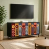 TV staliukas Televizoriaus spintelė ESSEN 102 x 33 x 51 cm Juodojo ąžuolo