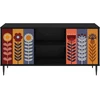 TV staliukas Televizoriaus spintelė ESSEN 102 x 33 x 51 cm Juodojo ąžuolo