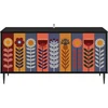 TV staliukas Televizoriaus spintelė ESSEN 102 x 33 x 51 cm Juodojo ąžuolo