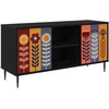 TV staliukas Televizoriaus spintelė ESSEN 102 x 33 x 51 cm Juodojo ąžuolo