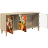 TV staliukas Televizoriaus spintelė GENNEP 102 x 33 x 50 cm Sonoma ąžuolo