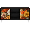 TV staliukas Televizoriaus spintelė GENNEP 102 x 33 x 51 cm Juodojo ąžuolo