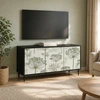 TV staliukas Televizoriaus spintelė GOTHA 102 x 33 x 51 cm Juodojo ąžuolo