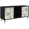TV staliukas Televizoriaus spintelė GOTHA 102 x 33 x 51 cm Juodojo ąžuolo