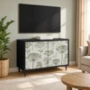 TV staliukas Televizoriaus spintelė GOTHA 69 x 33 x 50,5 cm Juodojo ąžuolo