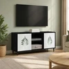TV staliukas Televizoriaus spintelė HANAU 102 x 33 x 51 cm Juodojo ąžuolo