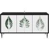 TV staliukas Televizoriaus spintelė HANAU 102 x 33 x 51 cm Juodojo ąžuolo