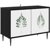 TV staliukas Televizoriaus spintelė HANAU 69 x 33 x 50,5 cm Juodojo ąžuolo